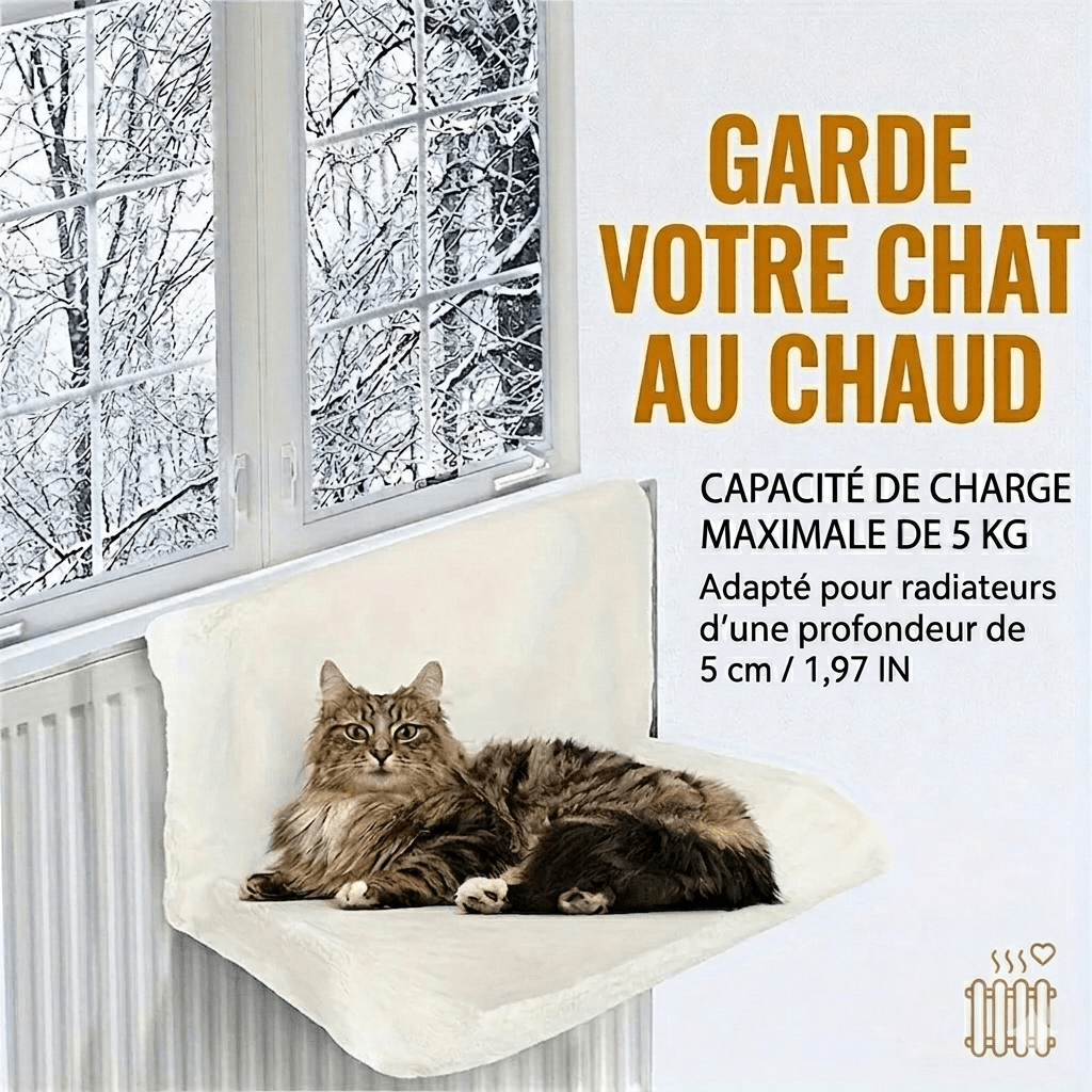 hamac chat radiateur | Polaire Douillet - Le Bonheur du Chat