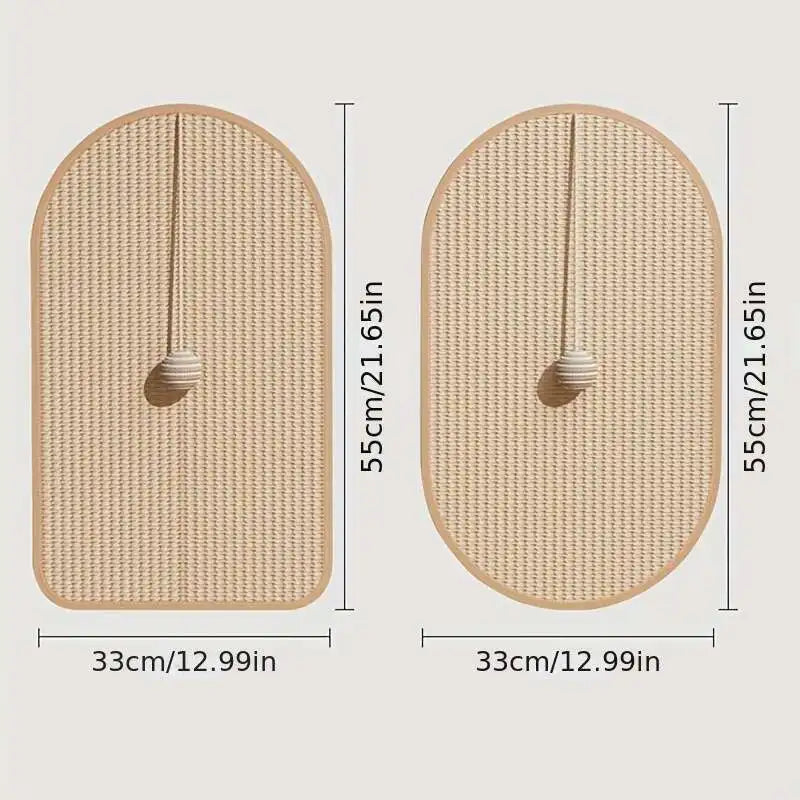 Griffoir chat mural design en sisal pour protéger les meubles