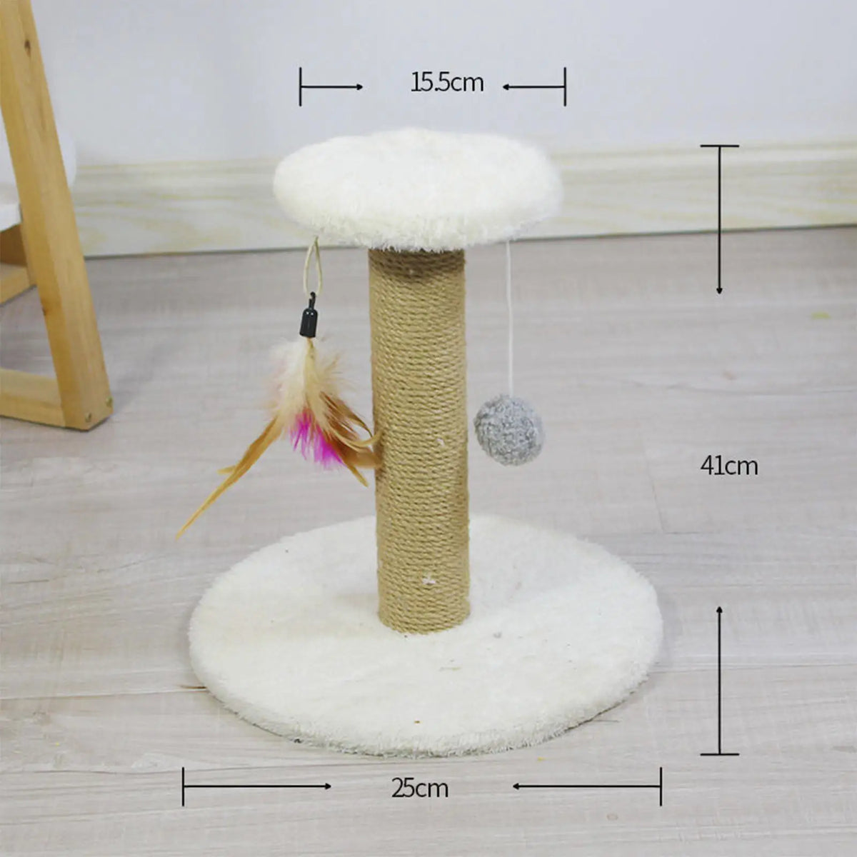 Griffoir chat confortable en sisal avec espace de repos