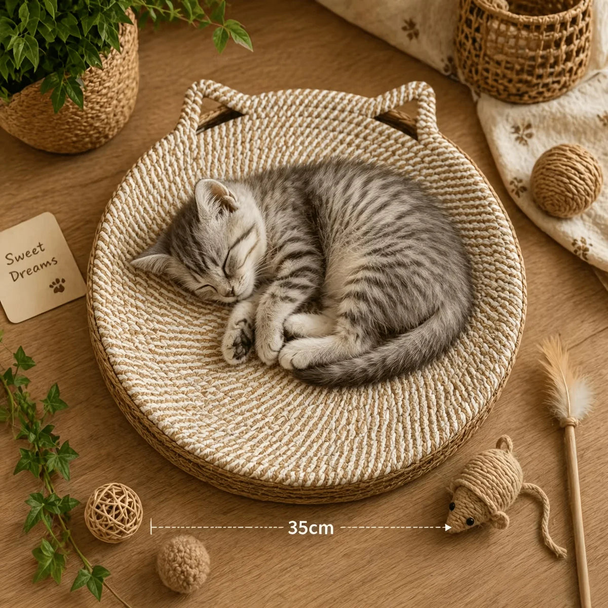 Griffoir à chat Robusto avec surface à griffer et espace de repos