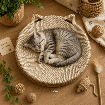 Griffoir à chat Robusto avec surface à griffer et espace de repos