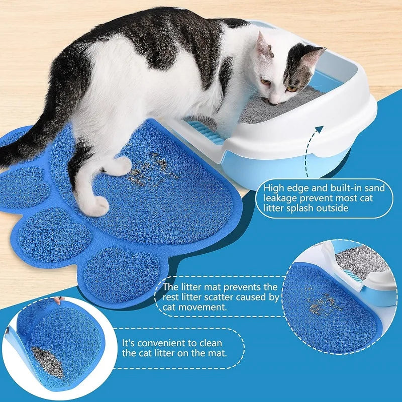 Tapis litière Chat | Anti-dispersion 95%