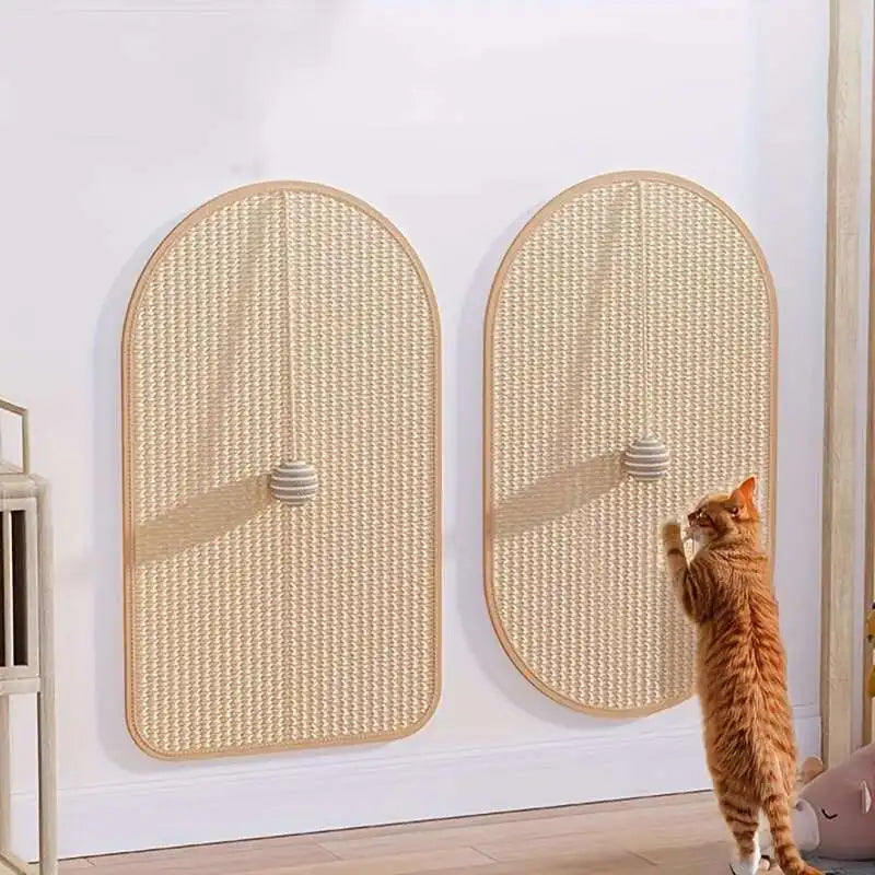 Griffoir chat mural design en sisal pour protéger les meubles