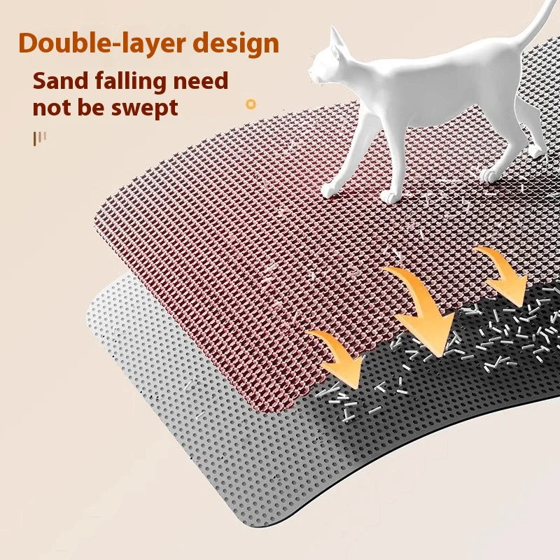 Tapis de litière pour chat Capture 95 pour retenir les grains de litière