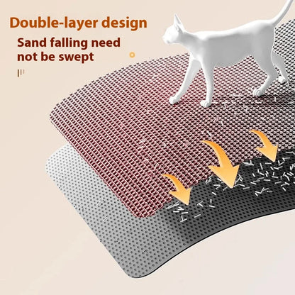 Tapis de litière pour chat Capture 95 pour retenir les grains de litière