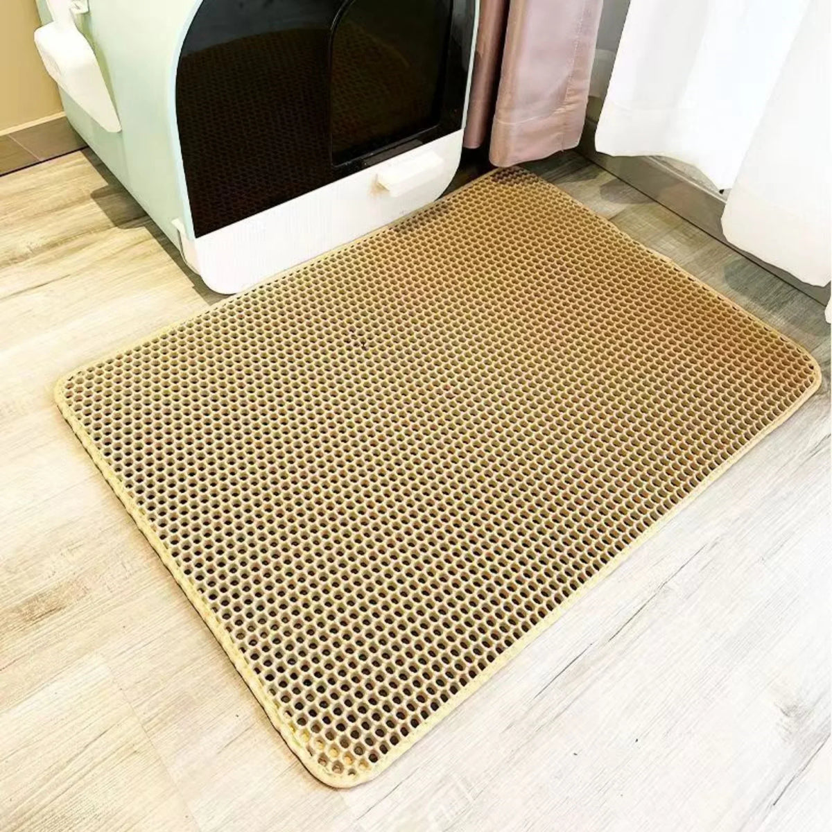 Tapis de litière pour chat Capture 95 pour retenir les grains de litière