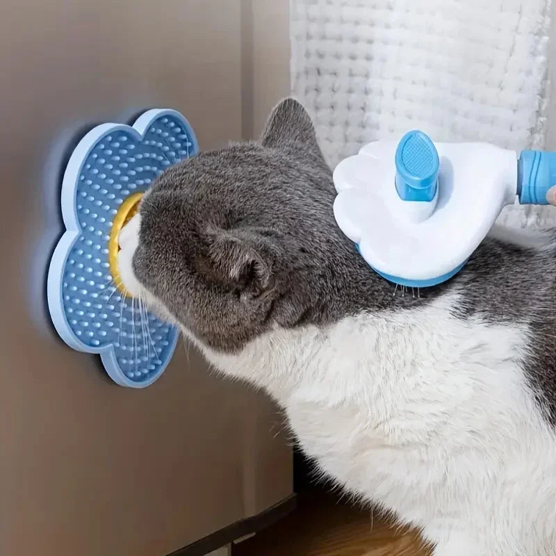 Tapis de léchage pour chat en silicone pour une dégustation apaisante