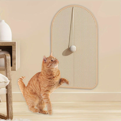 Griffoir chat mural design en sisal pour protéger les meubles