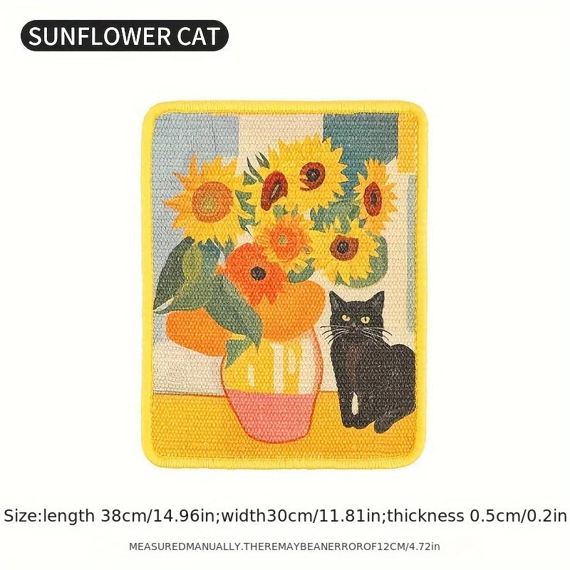 Tapis griffoir mural pour chat protecteur et durable