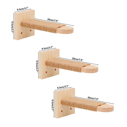 Griffoir chat mural en sisal et bois pour protéger les meubles
