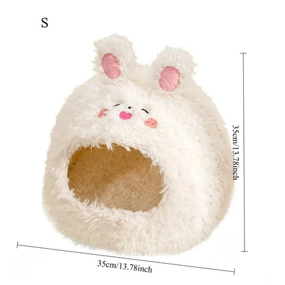Niche douillette pour chat Cocoon en peluche douce