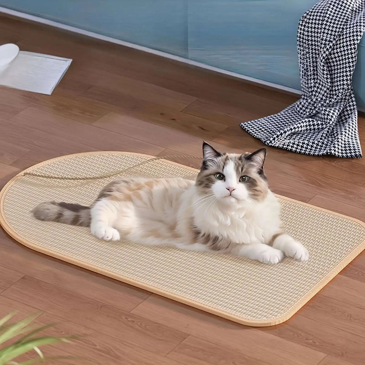 Griffoir chat mural design en sisal pour protéger les meubles