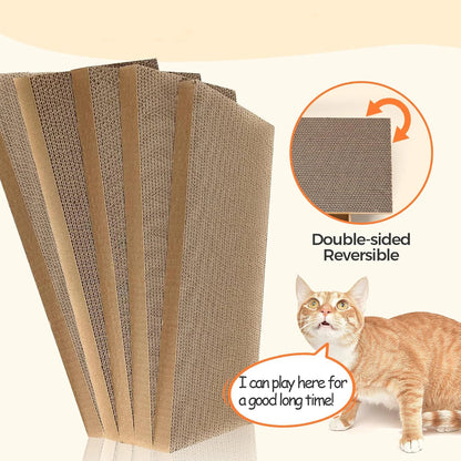 Griffoir chat en carton confortable avec espace de repos