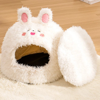 Niche douillette pour chat Cocoon en peluche douce
