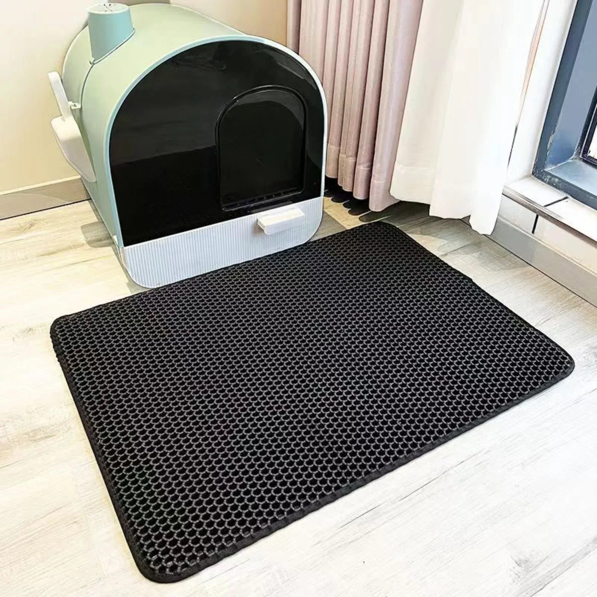 Tapis de litière pour chat Capture 95 pour retenir les grains de litière
