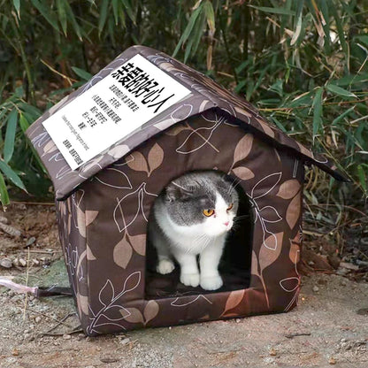 Maison pour chat extérieur | Résistante intempéries