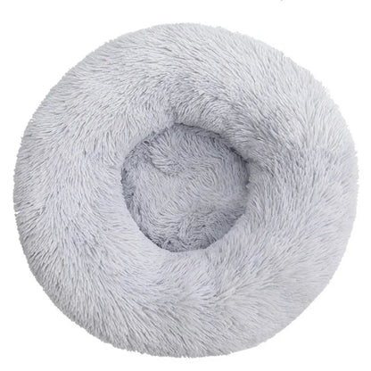 Coussin donut vu de dessus, forme ronde complète