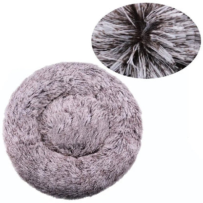 Coussin donut vu de dessus, forme ronde complète