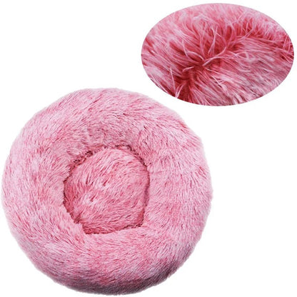 Coussin donut vu de dessus, forme ronde complète