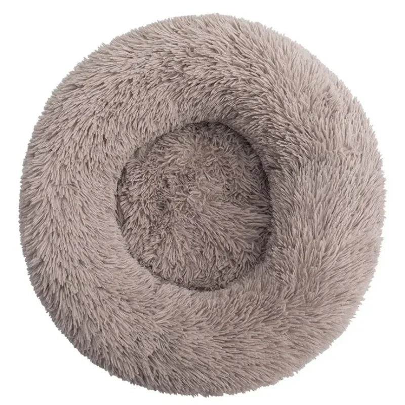 Coussin donut vu de dessus, forme ronde complète