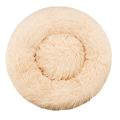 Coussin donut vu de dessus, forme ronde complète