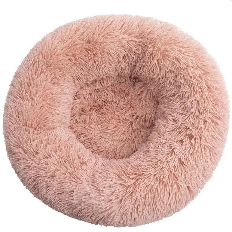 Coussin donut vu de dessus, forme ronde complète