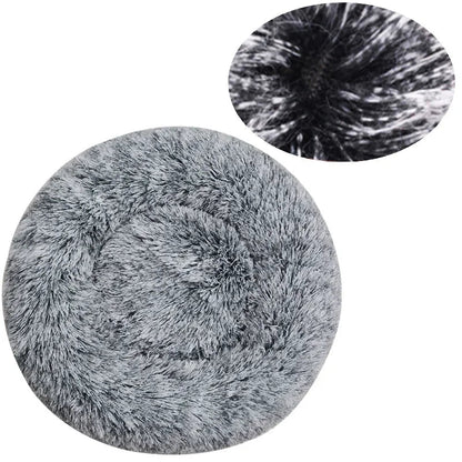 Coussin donut vu de dessus, forme ronde complète