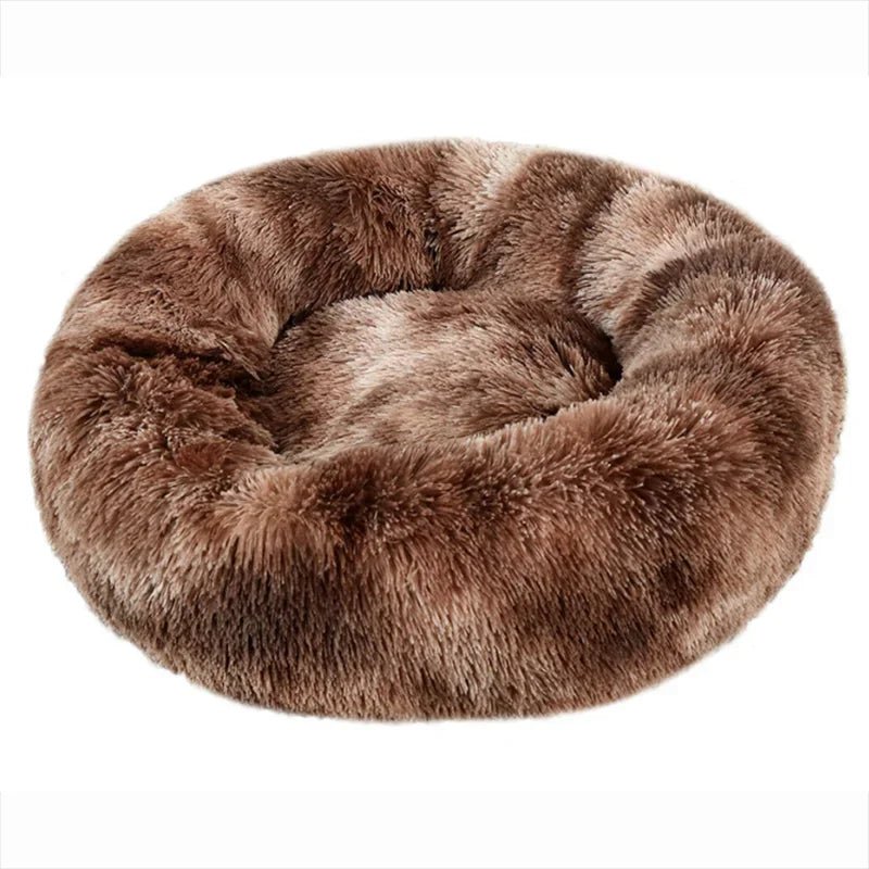 Coussin donut vu de dessus, forme ronde complète