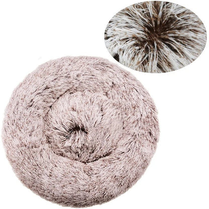 Coussin donut vu de dessus, forme ronde complète