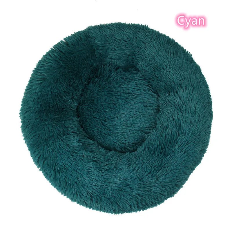 Texture peluche du coussin donut pour chat