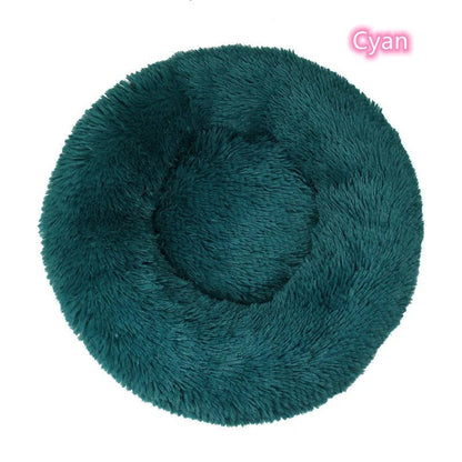Texture peluche du coussin donut pour chat