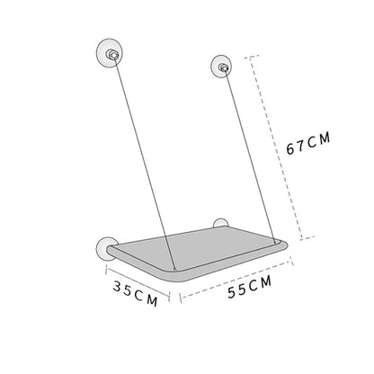 dimensions hamac fenetre chat 55x35cm