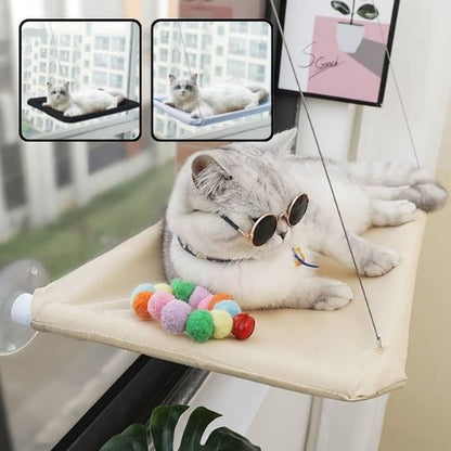 hamac chat fenêtre | Sécurisé 20kg - Le Bonheur du Chat
