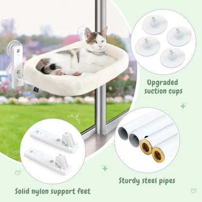 hamac fenetre chat ventouses tubes acier