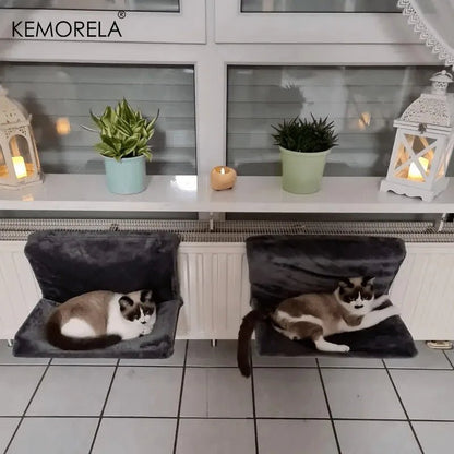 hamac radiateur chat duo gris fonce interieur