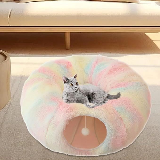 Lit pour Chat - CatLitTunnel™ - Multicolore - Le Bonheur du Chat