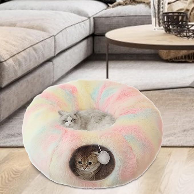 Lit pour Chat - CatLitTunnel™ - Multicolore - Le Bonheur du Chat