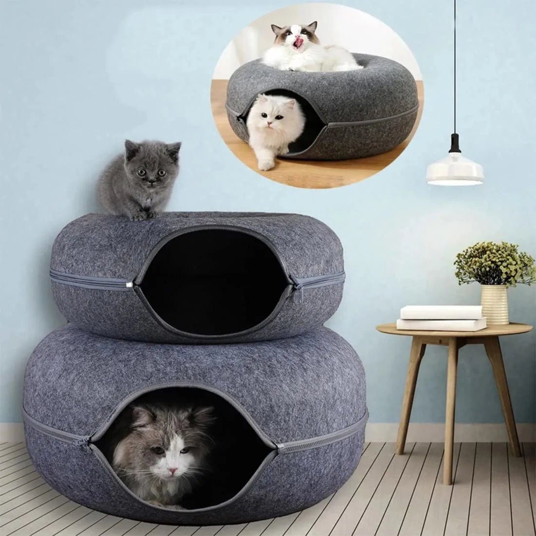 Lit pour Chat - ChatCondo™ - Gris Foncé - Le Bonheur du Chat