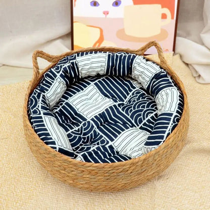 panier chat osier | Rotin Naturel - Le Bonheur du Chat