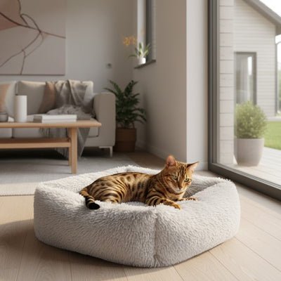 Panier chat | Ultra - Doux Peluche - Le Bonheur du Chat