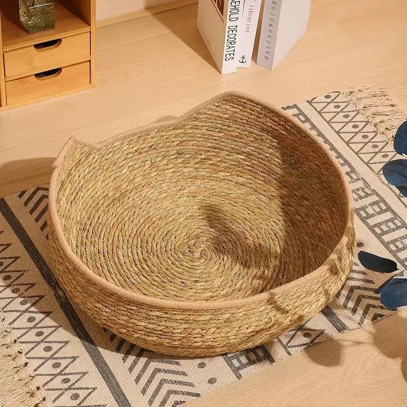 panier osier pour chat | Naturel - Le Bonheur du Chat