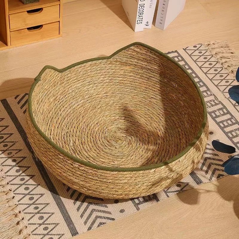panier osier pour chat | Naturel - Le Bonheur du Chat