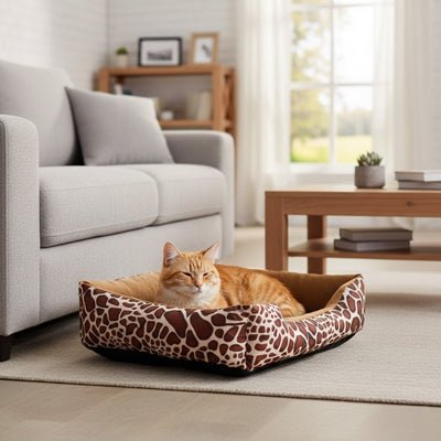 Panier pour chat confort douillet vue d'ensemble