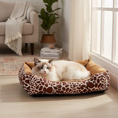 Panier pour chat confort douillet vue d'ensemble