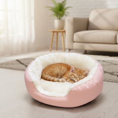 Panier pour chat douillet et confortable vue d'ensemble