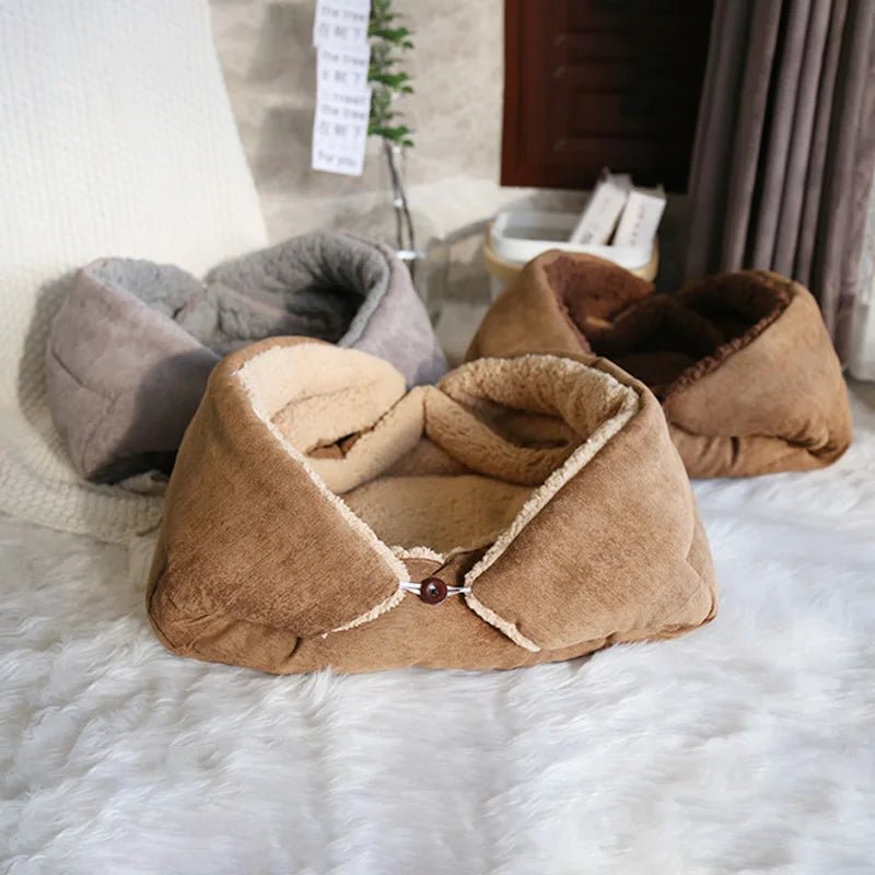 Panier pour chat, détail du tissu multifonctionnel