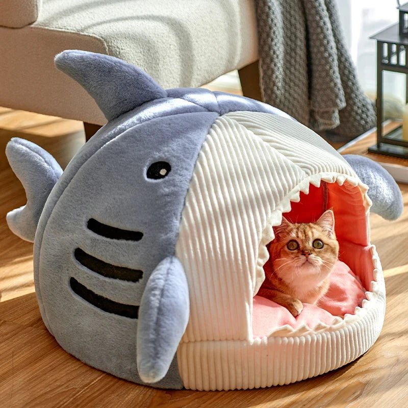 Chat confortablement installé dans le panier portable