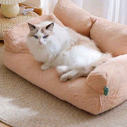 Panier sofa luxe pour chat vue d'ensemble