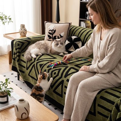 Protection canape chat style boheme anti griffes