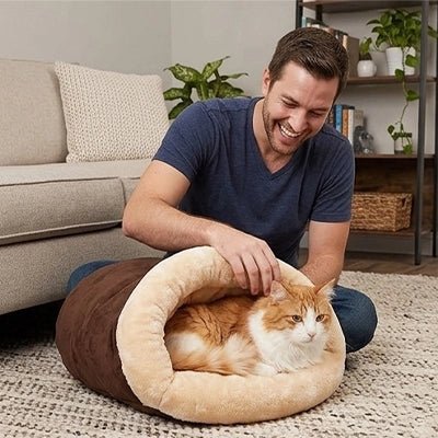 Sac de Couchage Chat | Chaud et Semi-Fermé - Le Bonheur du Chat